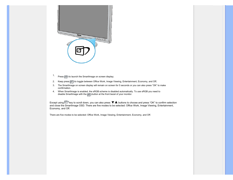 Philips 220SW9FB-27 User Manual | Page 31 / 119