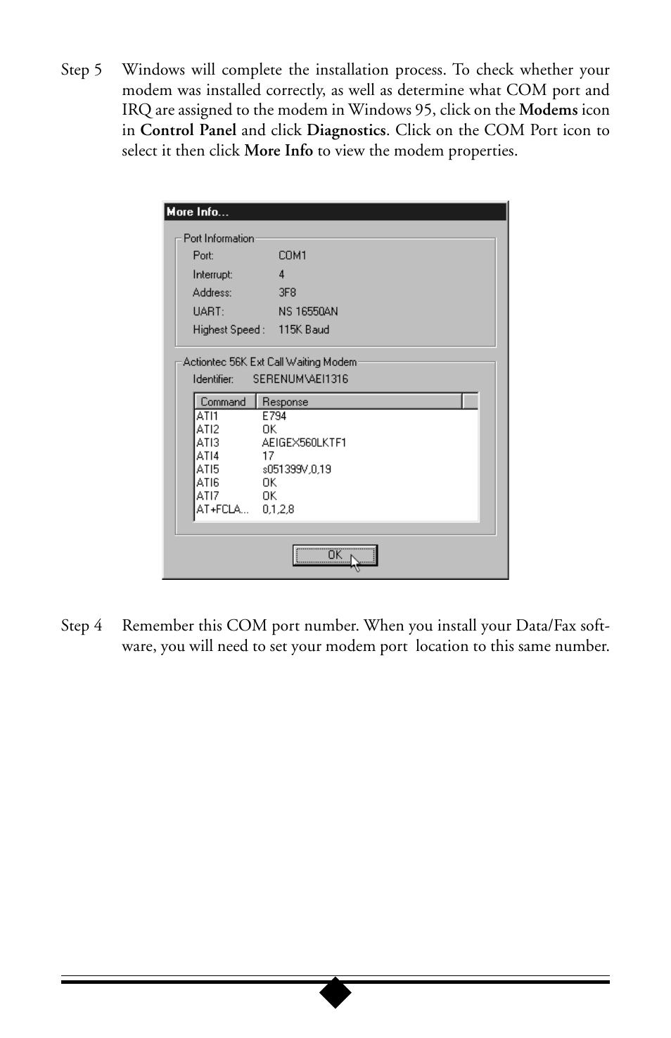 Actiontec electronic 56K User Manual | Page 11 / 33