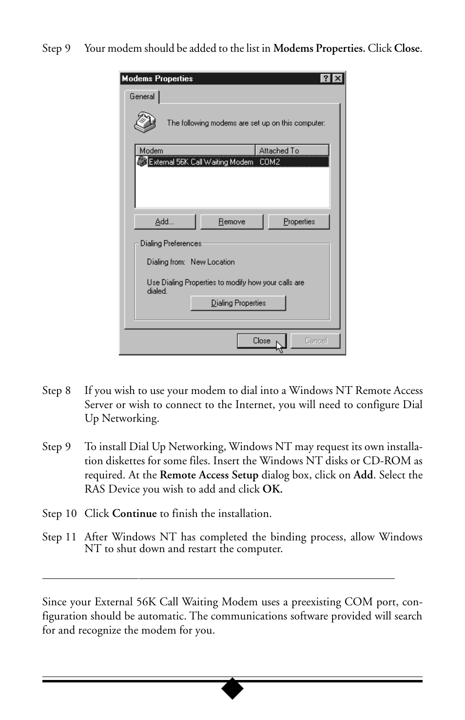 Windows 3.1x, os/2 warp, dos, unixware, and linux | Actiontec electronic 56K User Manual | Page 21 / 33