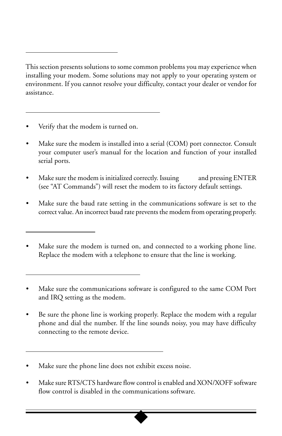 Help and service information, Examples | Actiontec electronic 56K User Manual | Page 29 / 33