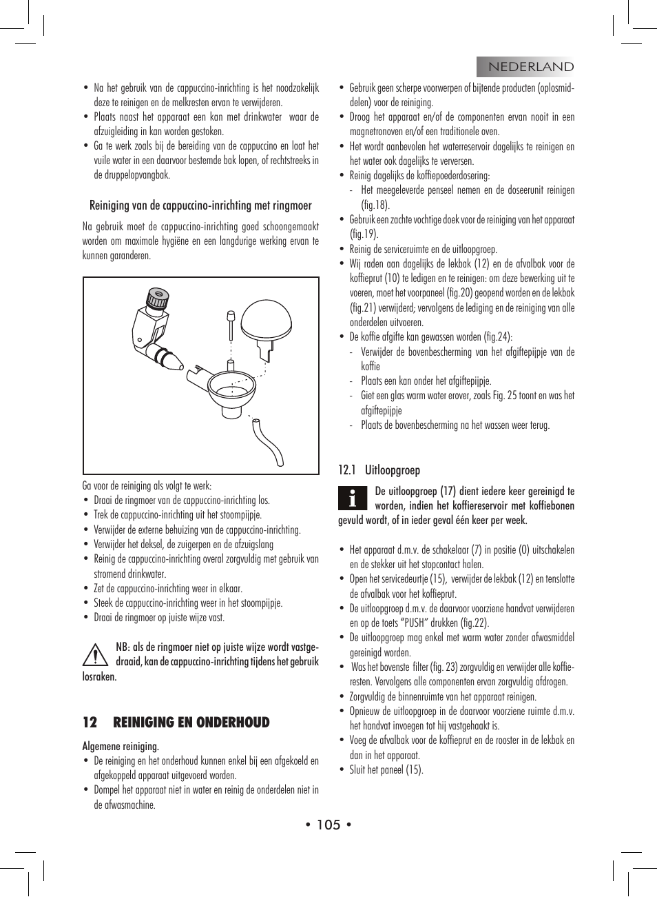 12 reiniging en onderhoud | Philips 9314SC0B0119 User Manual | Page 105 / 132