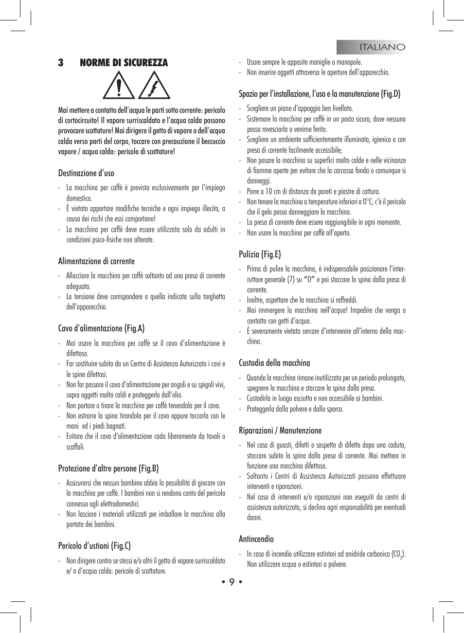 3norme di sicurezza | Philips 9314SC0B0119 User Manual | Page 9 / 132