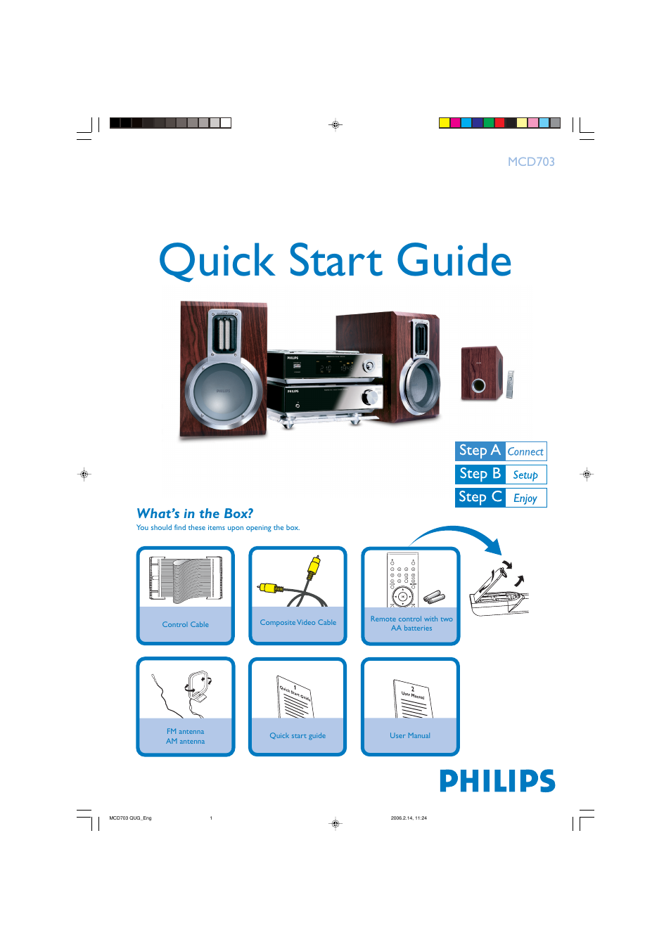 Philips MCD703-37B User Manual | 4 pages