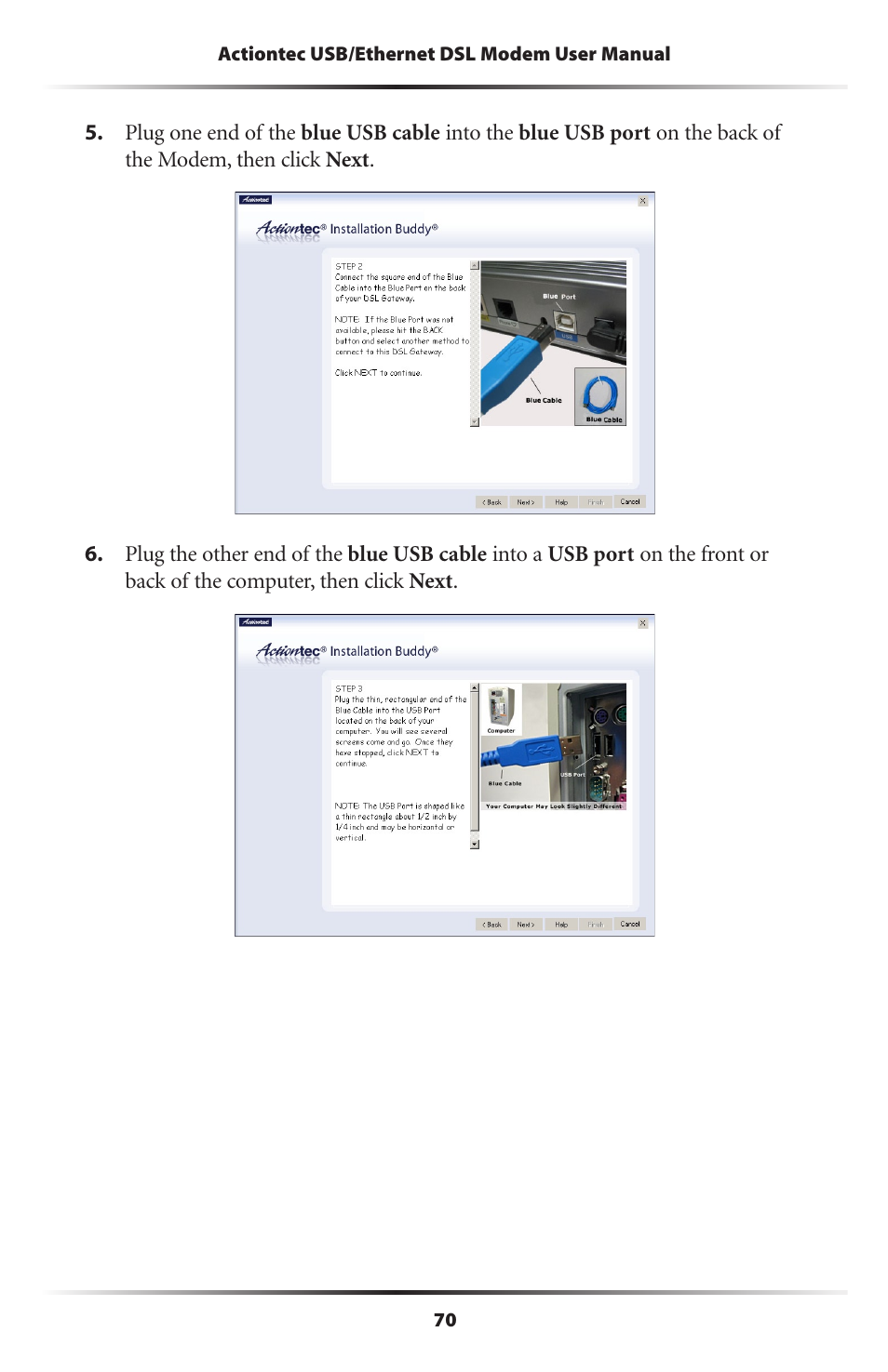 Actiontec electronic GT701A User Manual | Page 73 / 119