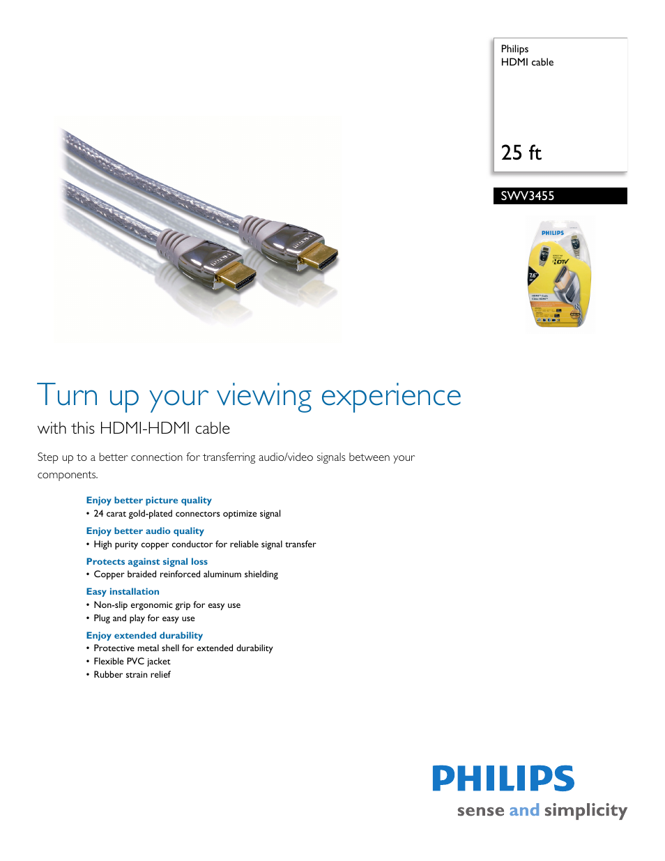 Philips SWV3455-37 User Manual | 2 pages