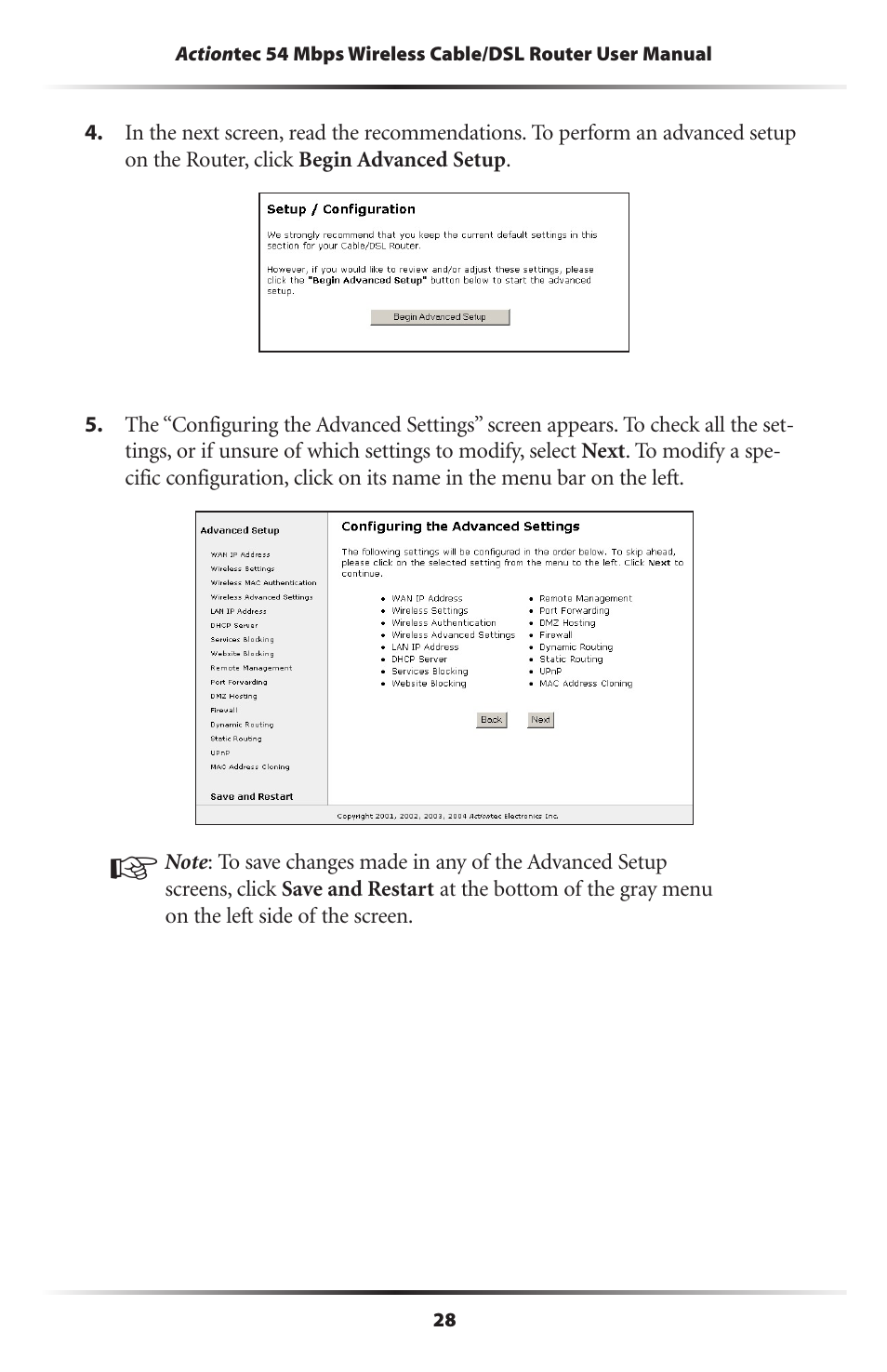 Actiontec electronic GT704WR User Manual | Page 31 / 115