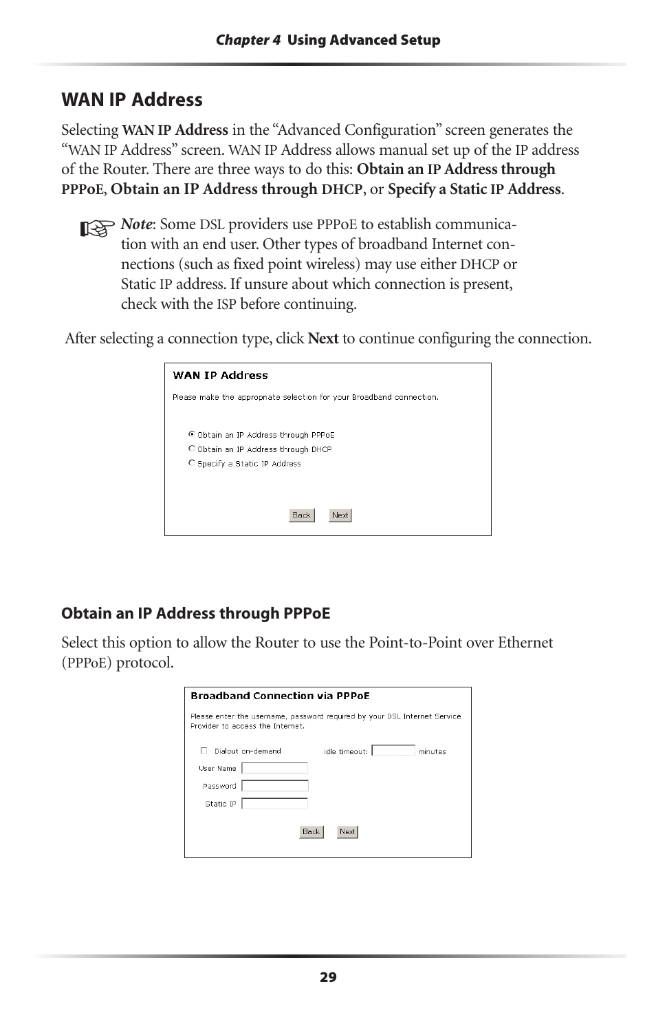 Wan ip address | Actiontec electronic GT704WR User Manual | Page 32 / 115