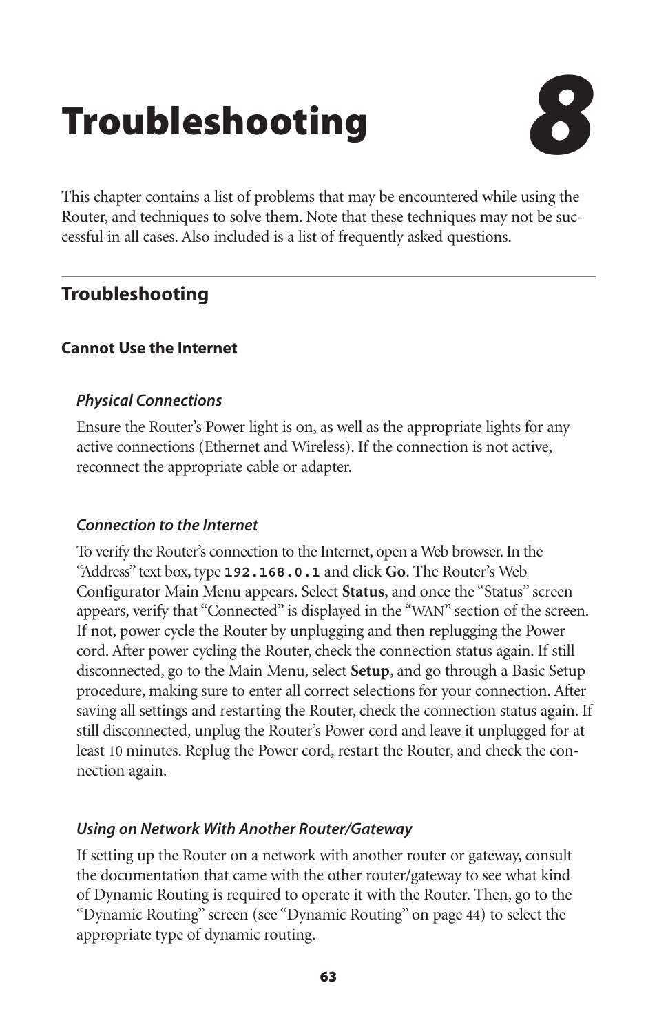 Troubleshooting | Actiontec electronic GT704WR User Manual | Page 66 / 115