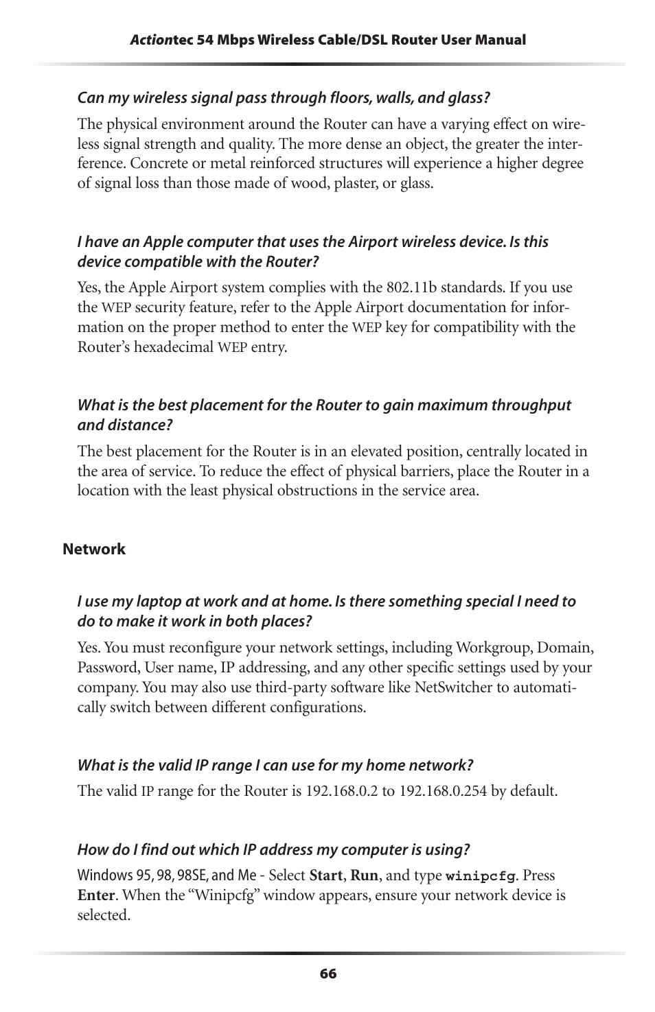 Actiontec electronic GT704WR User Manual | Page 69 / 115
