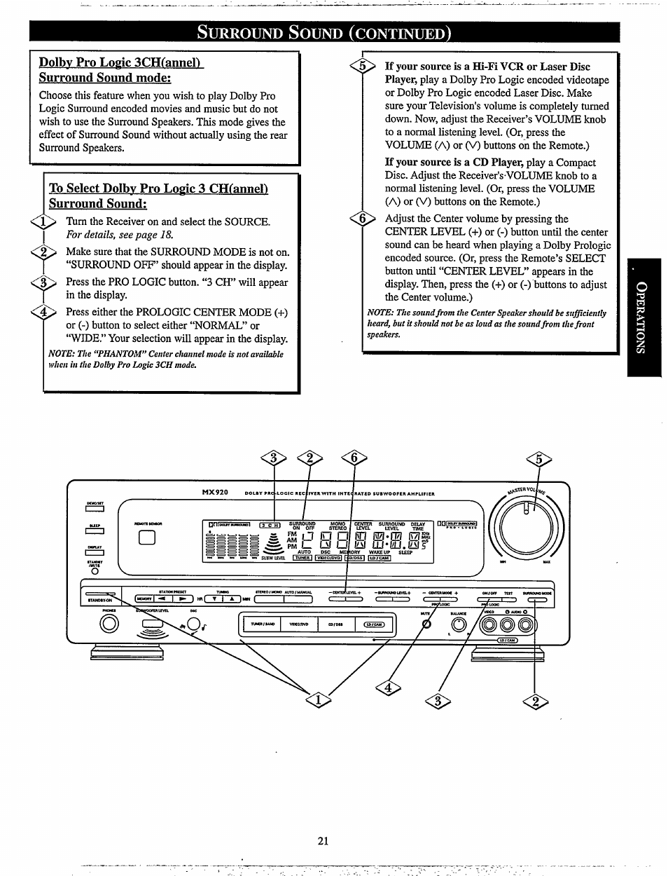Philips MX920AHT-37 User Manual | Page 21 / 40