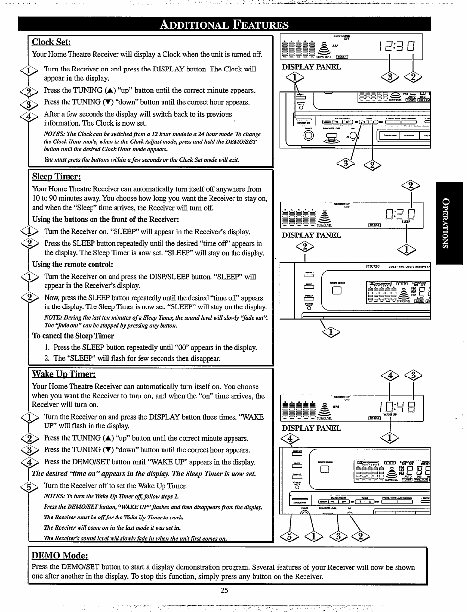 Additional features, U-c u, I u- i u | Philips MX920AHT-37 User Manual | Page 25 / 40