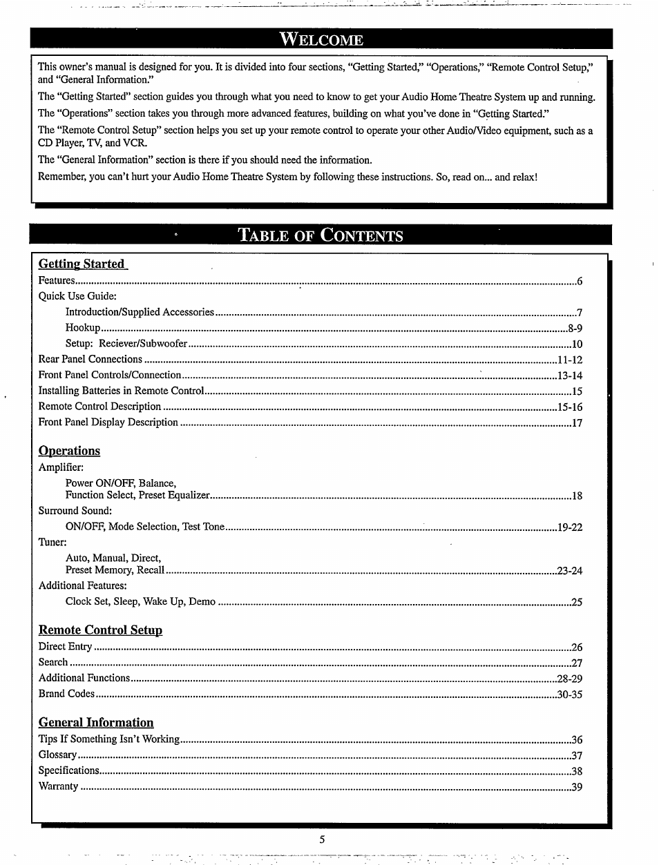 Philips MX920AHT-37 User Manual | Page 5 / 40