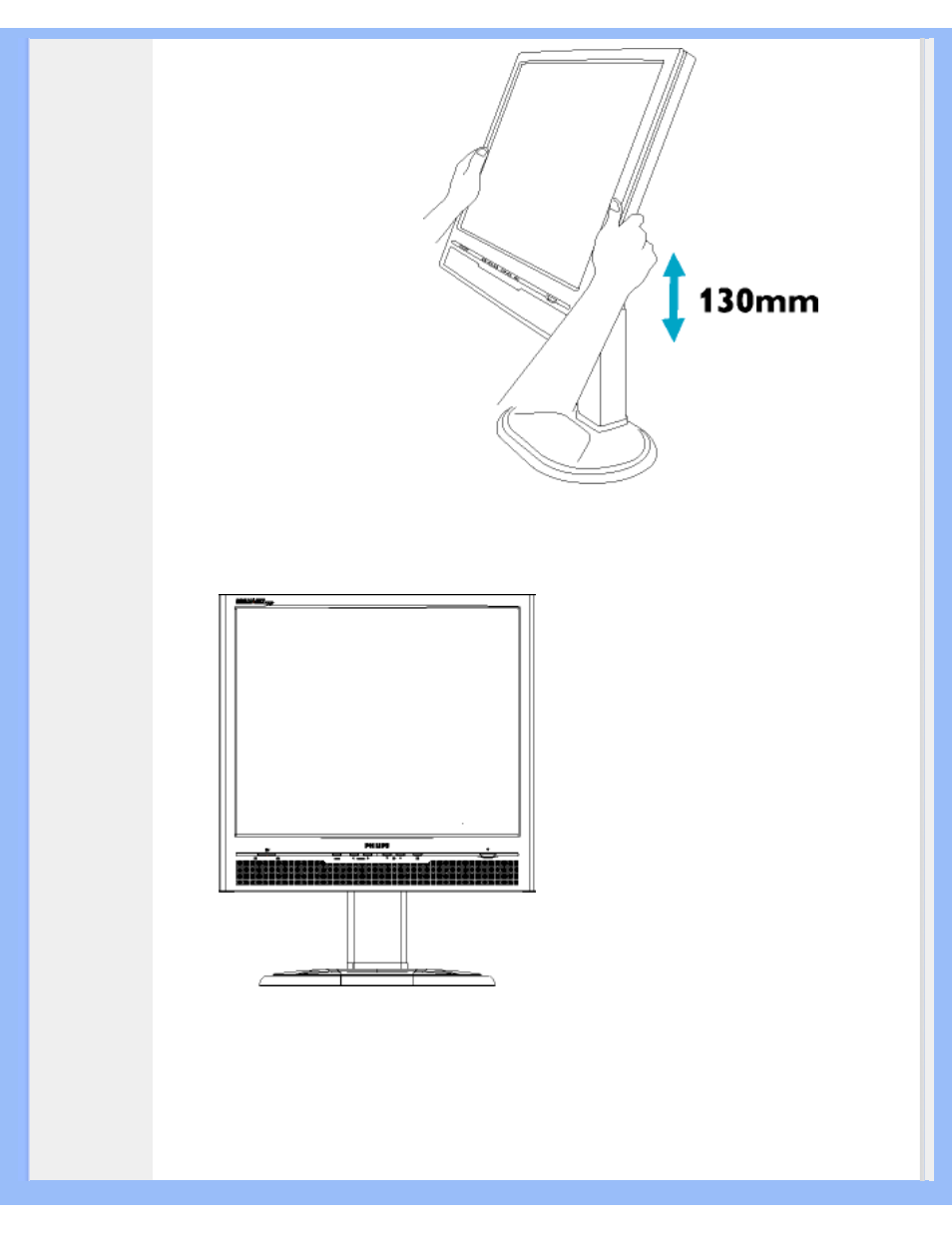 Philips LCD monitor 170P5EB 43 cm 17" SXGA with LightFrame™ User Manual | Page 15 / 96