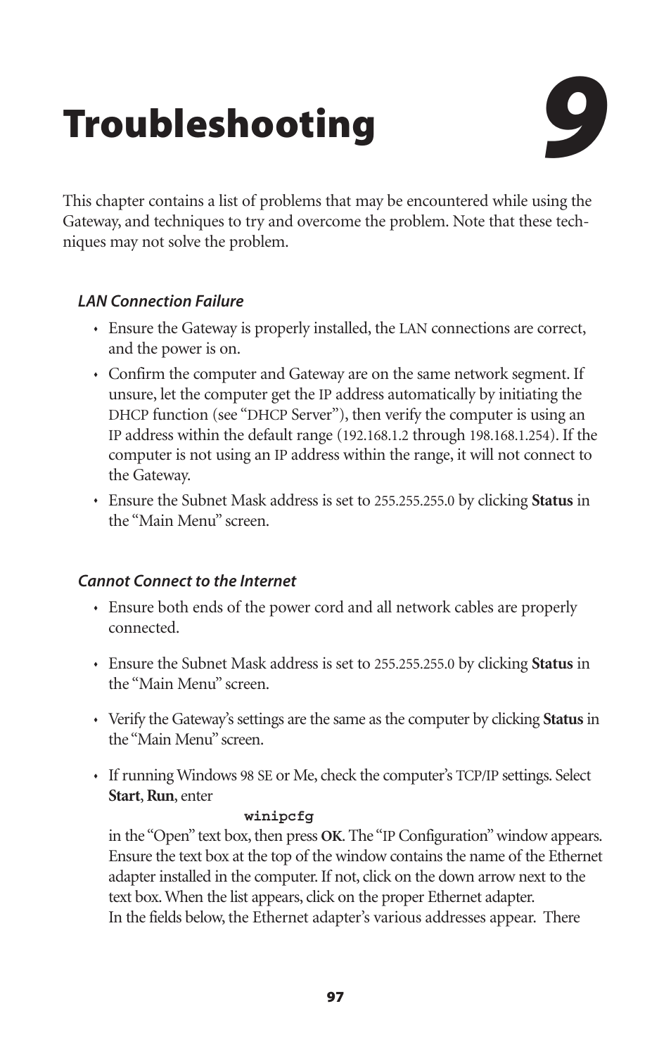 Troubleshooting | Actiontec electronic GT701-WG User Manual | Page 100 / 149