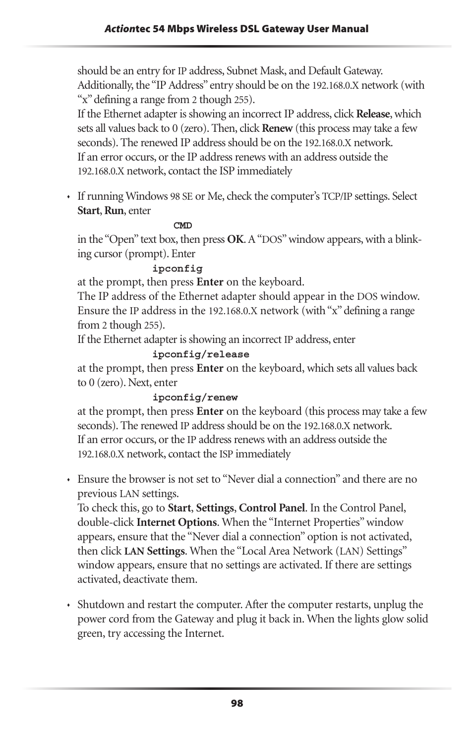 Actiontec electronic GT701-WG User Manual | Page 101 / 149