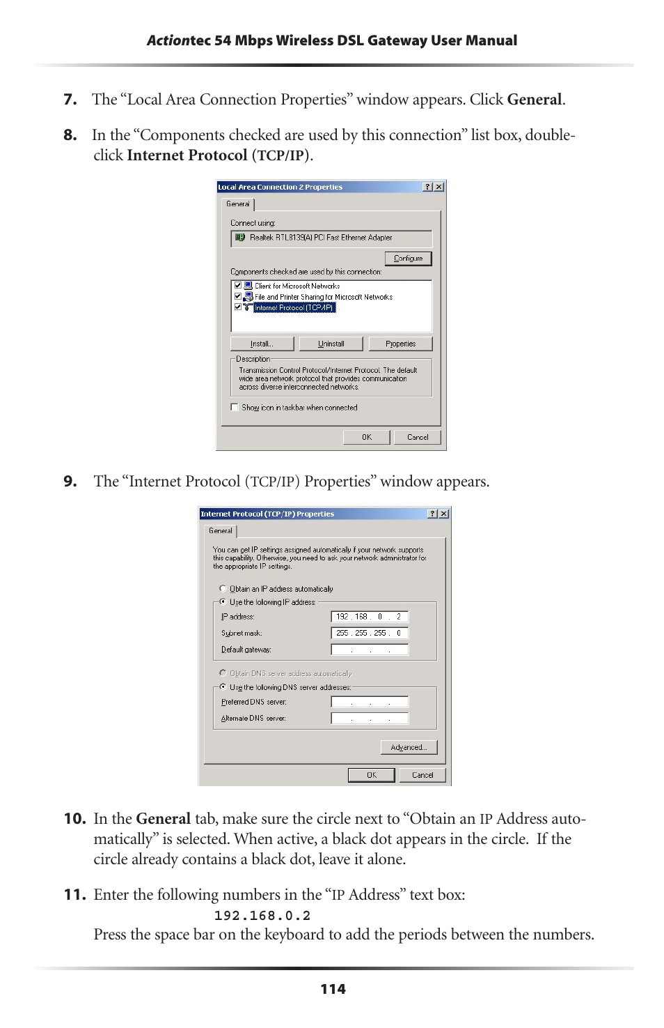 Actiontec electronic GT701-WG User Manual | Page 117 / 149