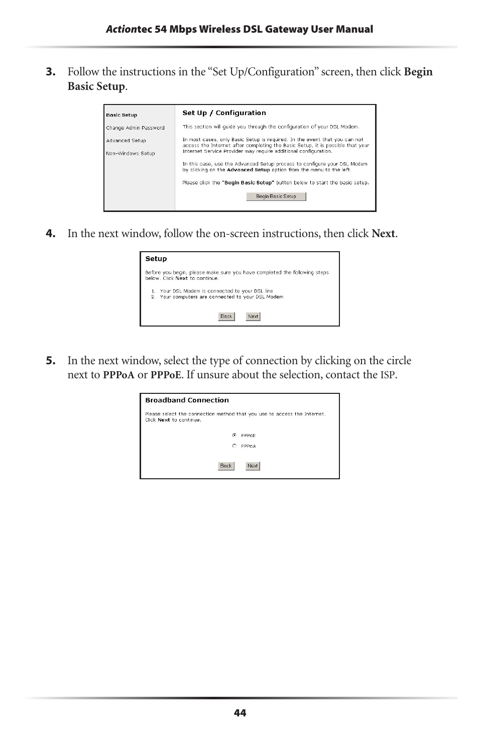 Actiontec electronic GT701-WG User Manual | Page 47 / 149