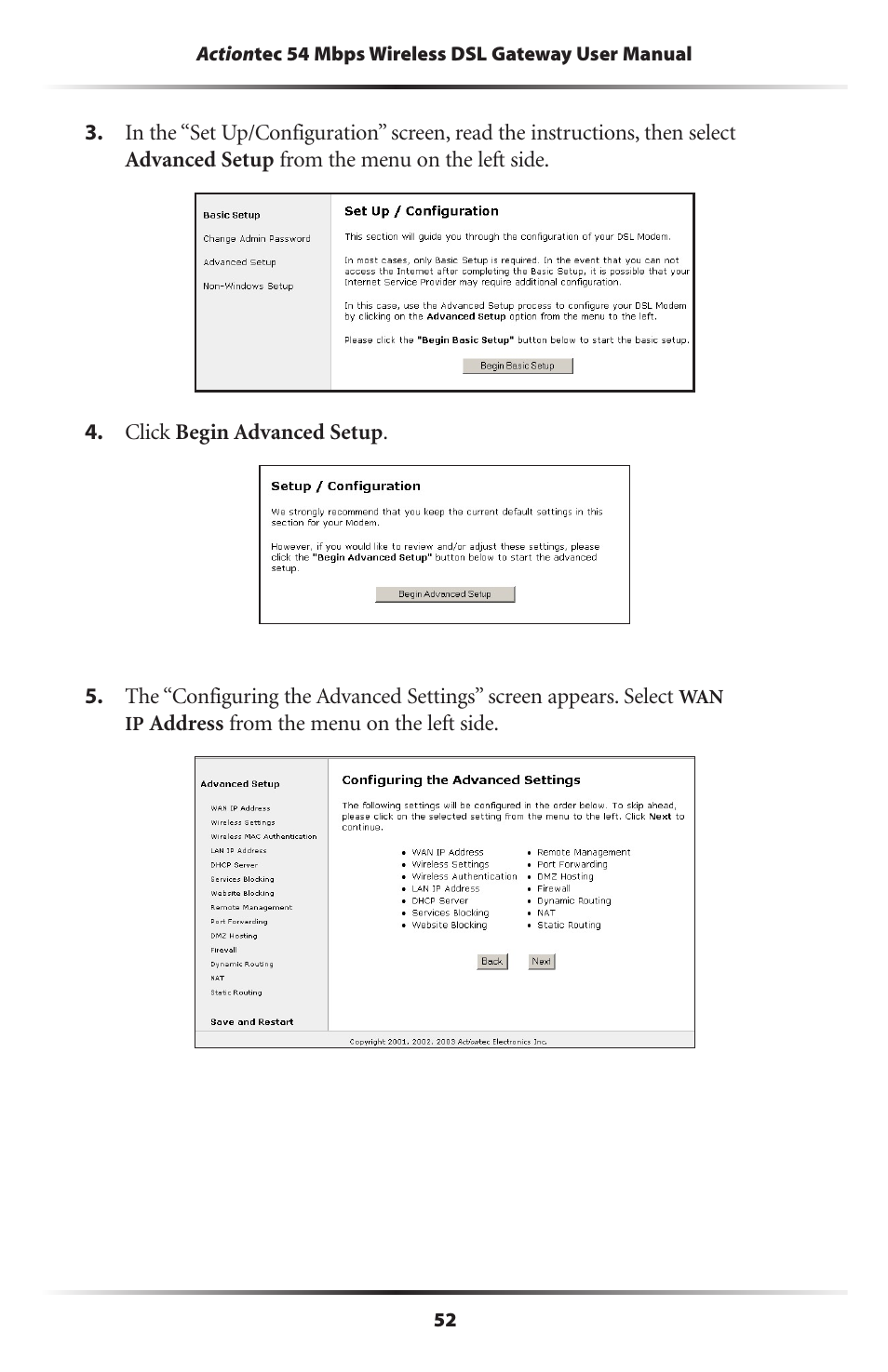 Actiontec electronic GT701-WG User Manual | Page 55 / 149