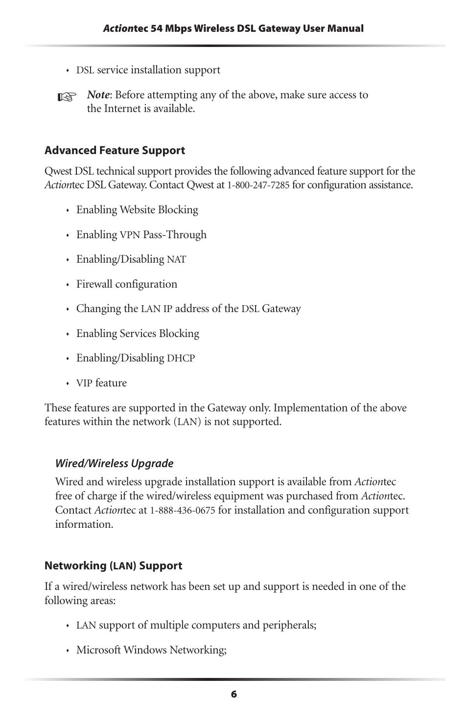 Actiontec electronic GT701-WG User Manual | Page 9 / 149