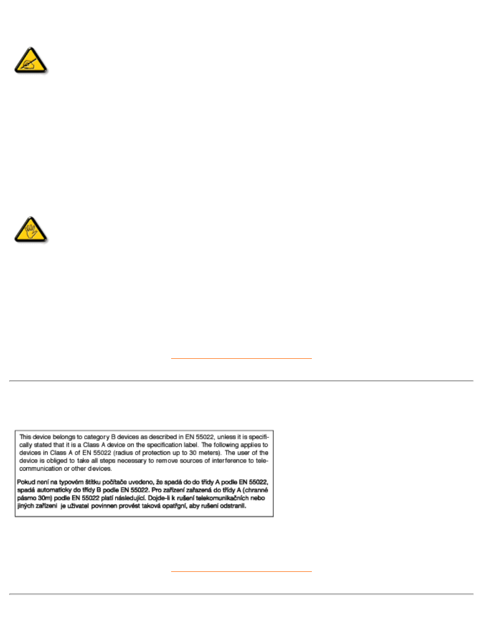 En 55022 compliance (czech, Republic only) | Philips 109B60-27 User Manual | Page 75 / 134