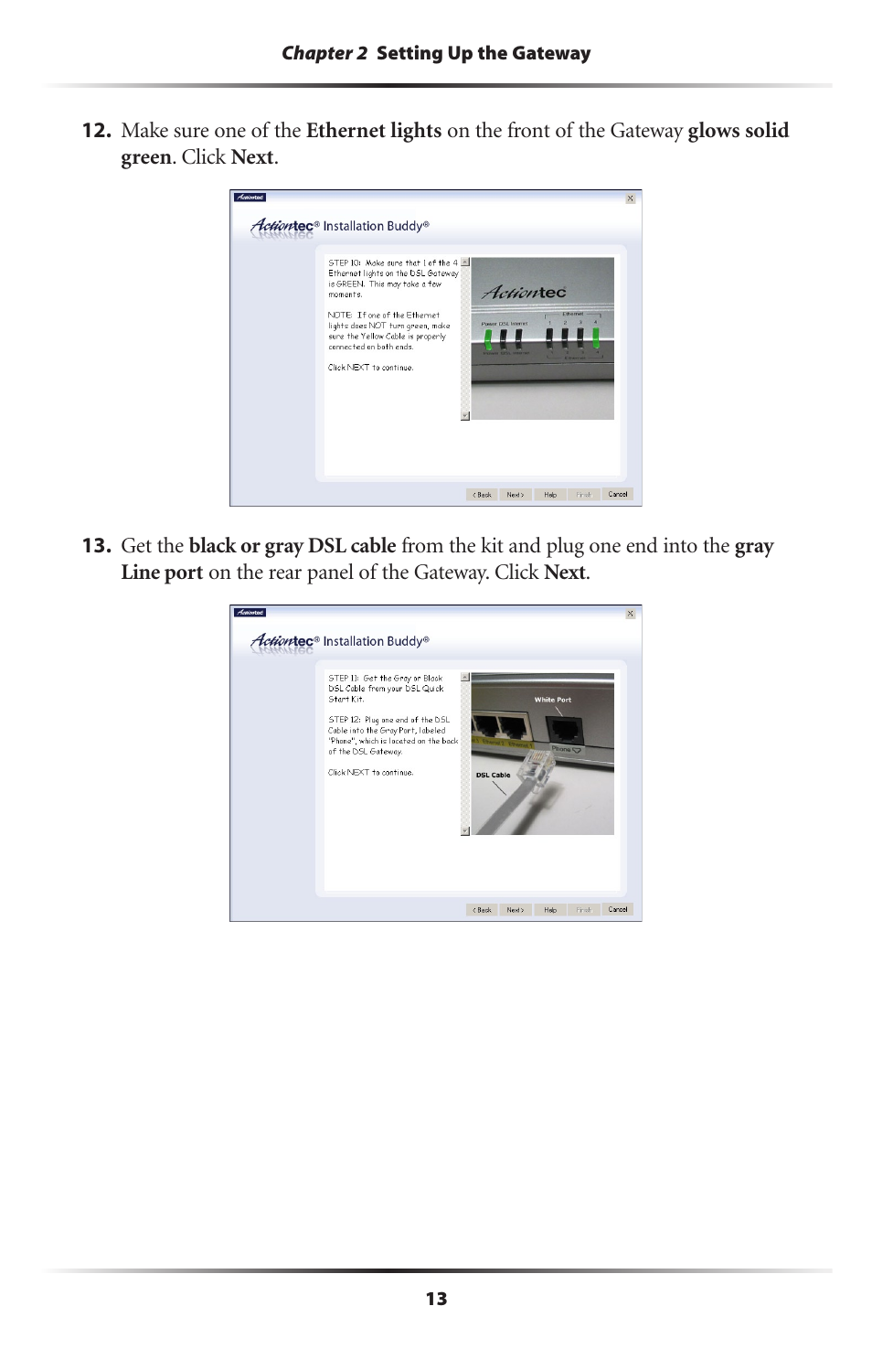 Actiontec electronic DSL GATEWAY GT704 User Manual | Page 16 / 121