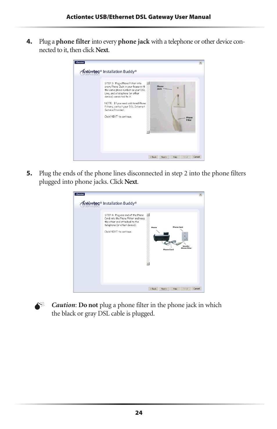 Actiontec electronic DSL GATEWAY GT704 User Manual | Page 27 / 121