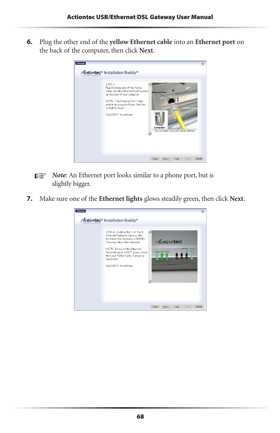 Actiontec electronic DSL GATEWAY GT704 User Manual | Page 71 / 121