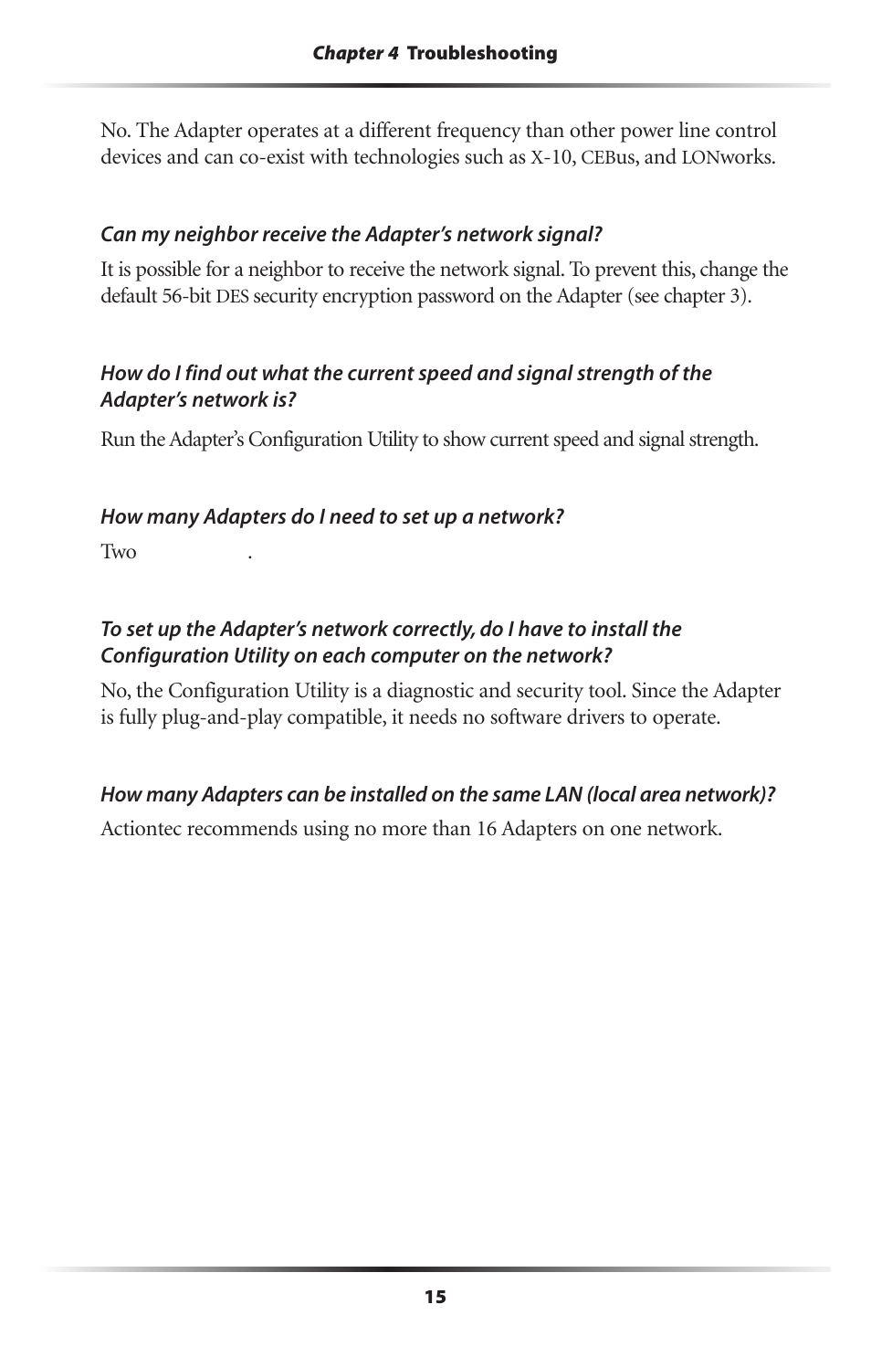 Actiontec electronic HPE100T User Manual | Page 18 / 55