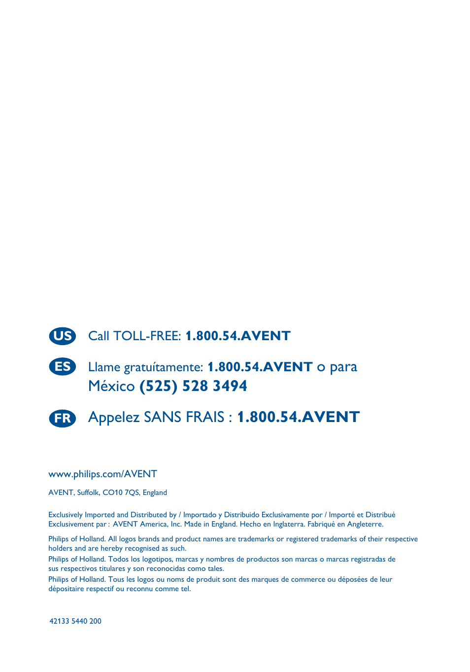 Us es fr | Philips SCF260-11 User Manual | Page 28 / 28