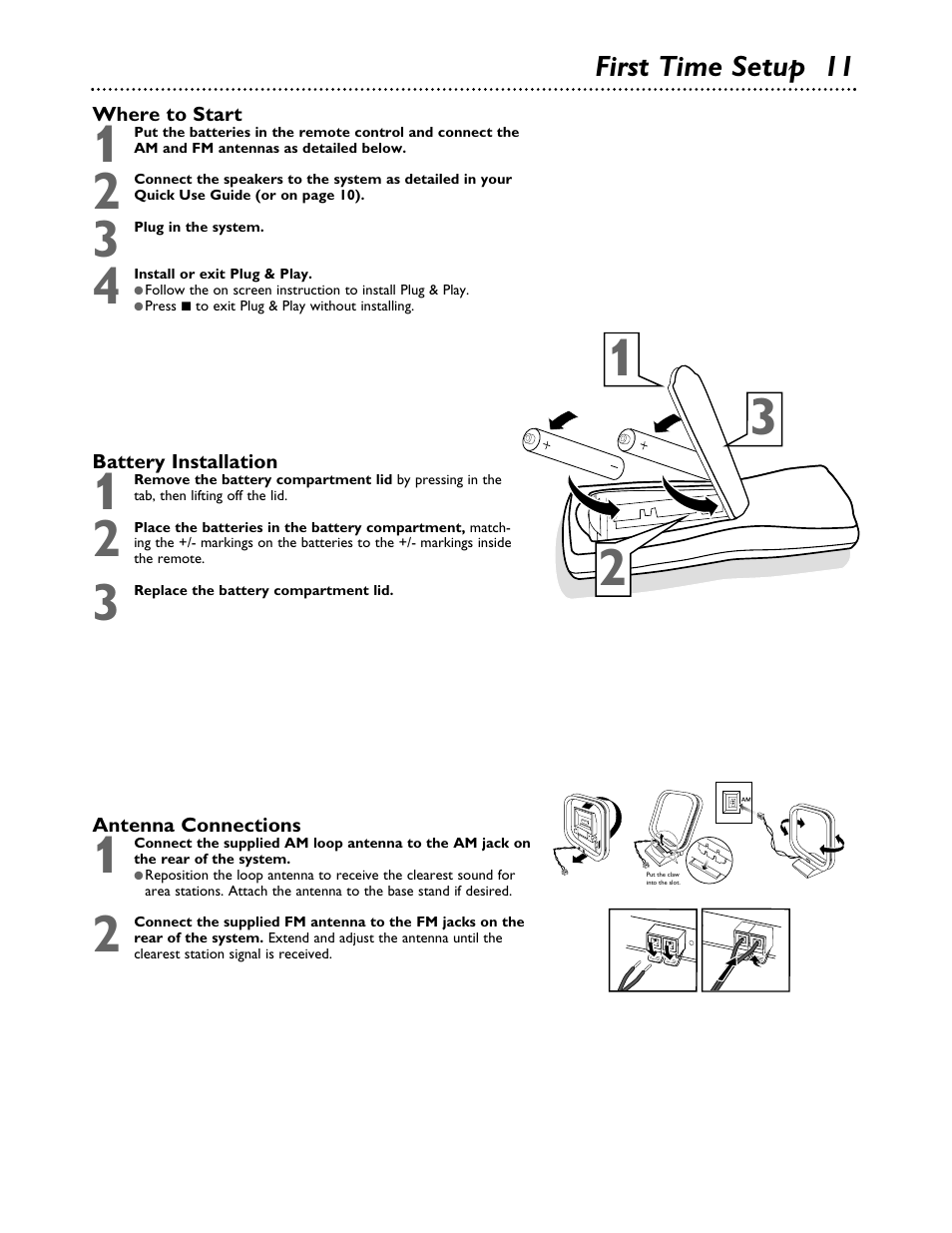 Philips FWC555 User Manual | Page 11 / 30