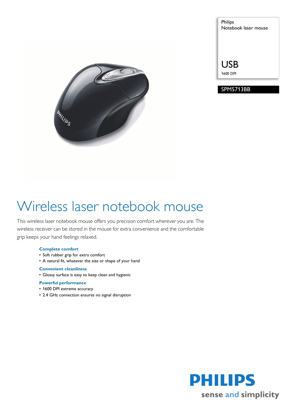 Philips SPM5713BB-27 User Manual | 2 pages