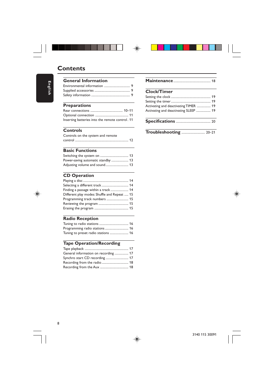 Philips MC120 User Manual | Page 8 / 22