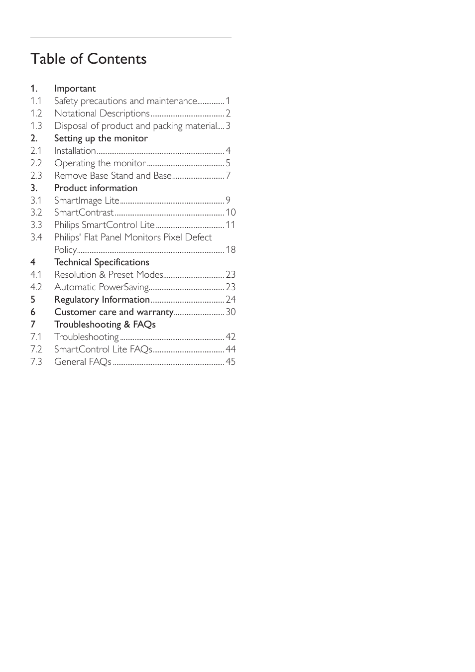 Philips 222E2SB-00 User Manual | Page 2 / 50