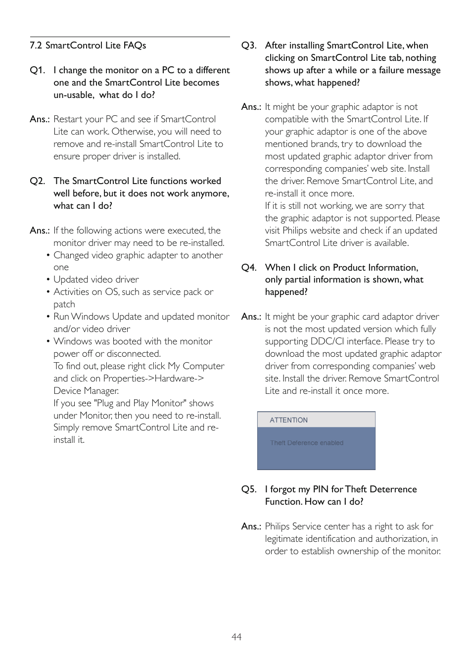 Philips 222E2SB-00 User Manual | Page 46 / 50