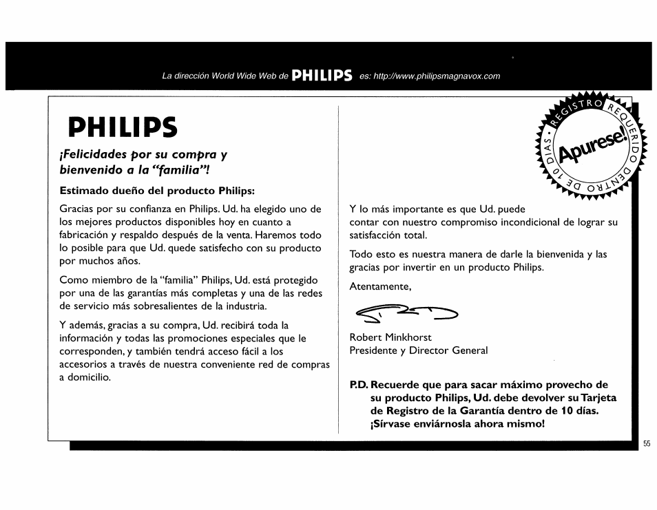 Philips | Philips FW555C37 User Manual | Page 55 / 80