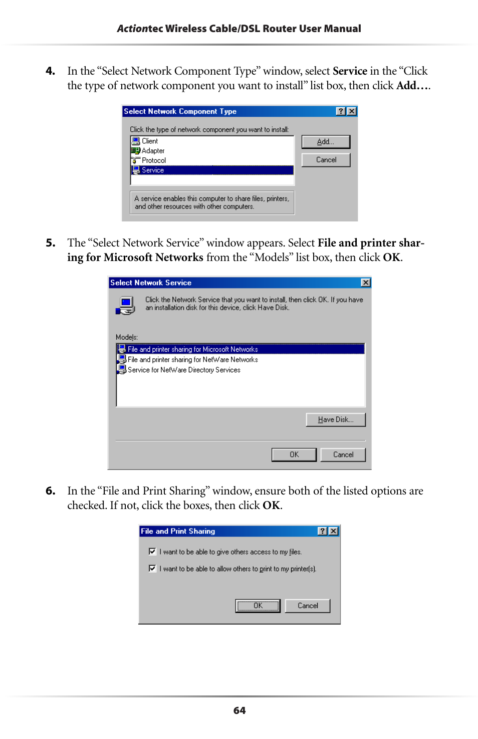 Actiontec electronic GE344000-01 User Manual | Page 67 / 87