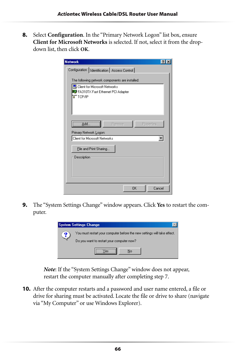 Actiontec electronic GE344000-01 User Manual | Page 69 / 87