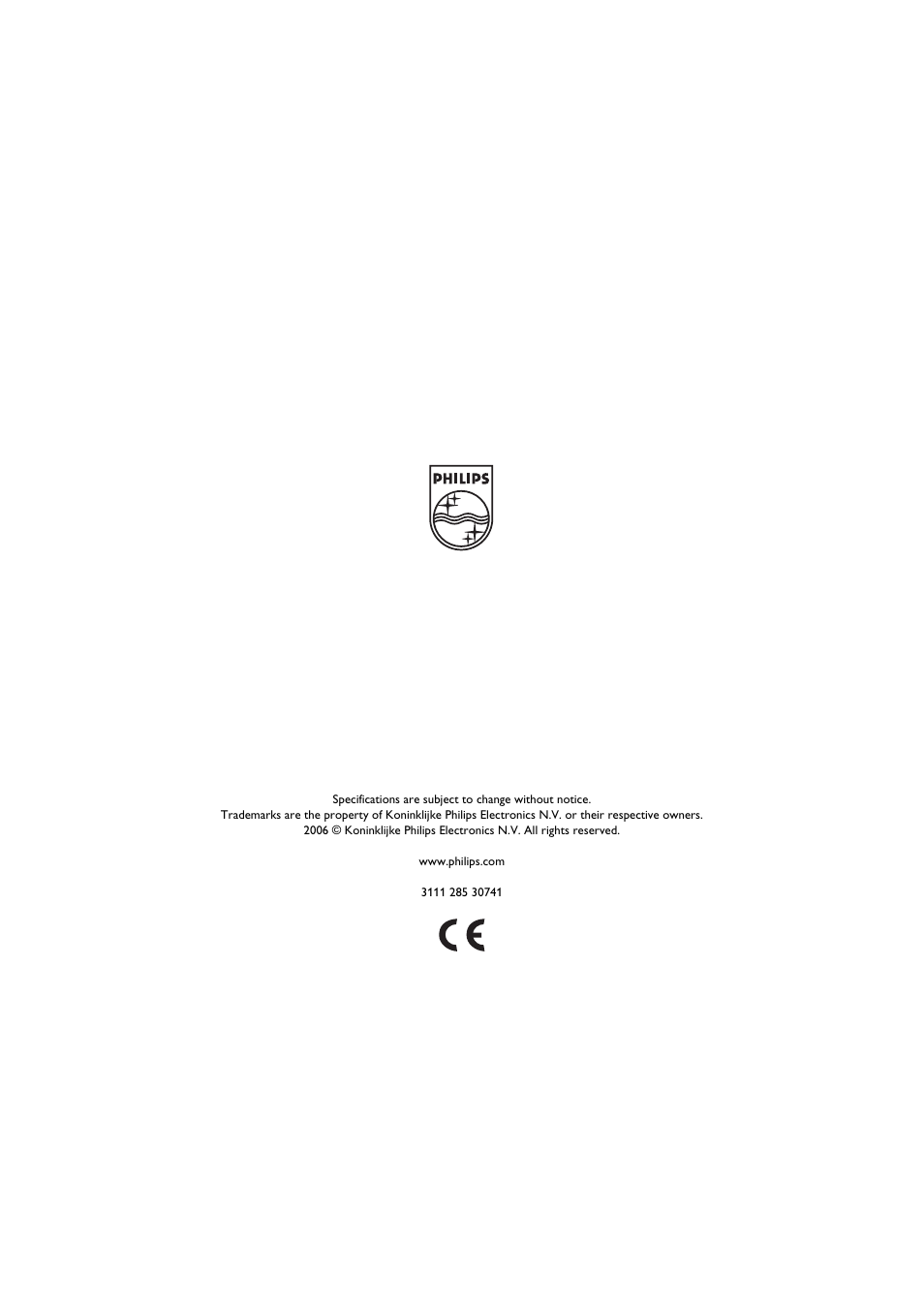 Cover rear | Philips VOIP0801B-37 User Manual | Page 26 / 26