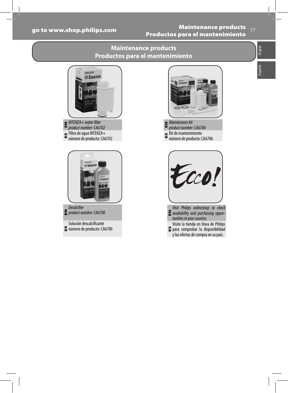 Philips HD8833-47 User Manual | Page 17 / 60