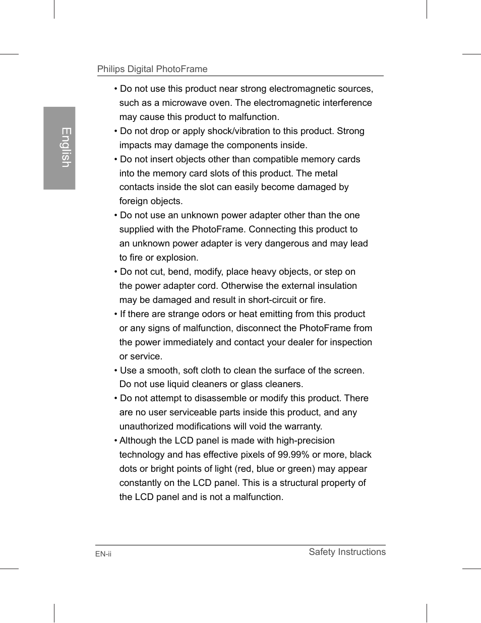 Philips SPF3071-G7 User Manual | Page 4 / 128