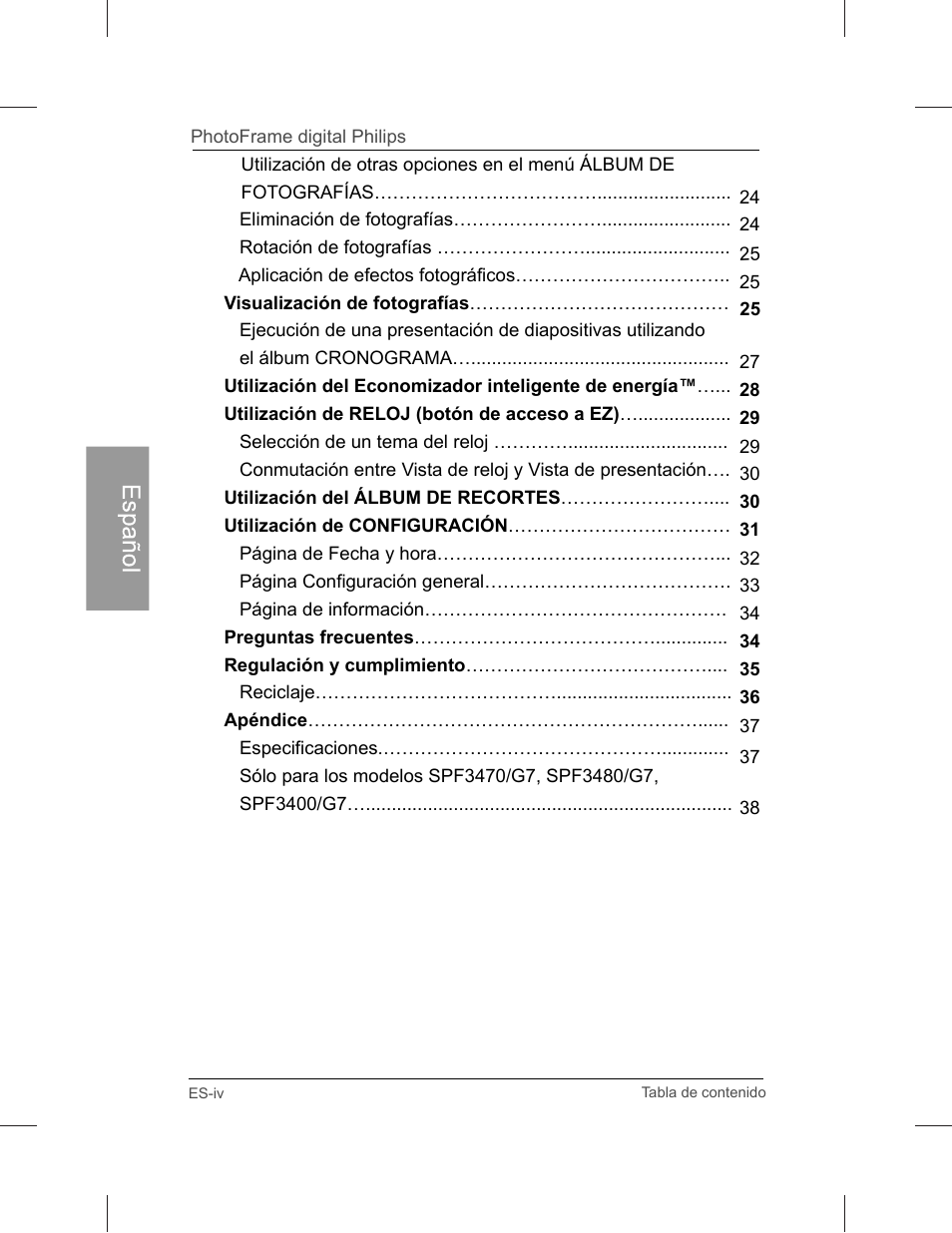 Philips SPF3071-G7 User Manual | Page 48 / 128