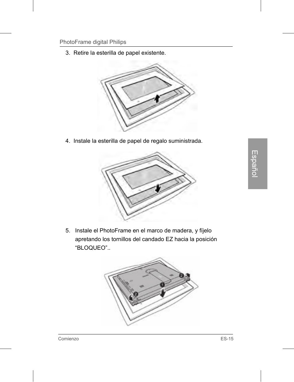 Español | Philips SPF3071-G7 User Manual | Page 63 / 128