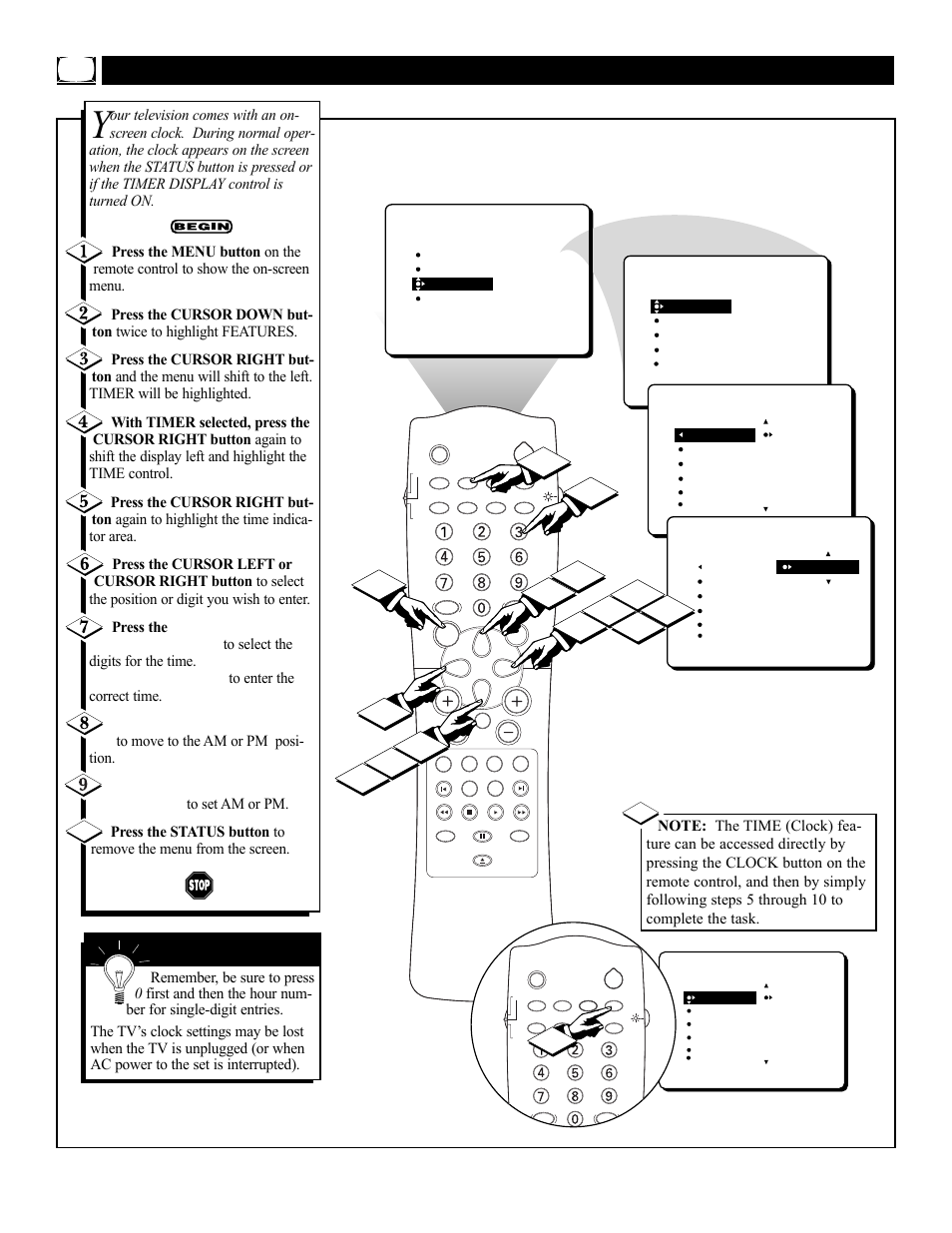 Imer, Etting the, Lock | Philips 27DV60S99 User Manual | Page 10 / 62