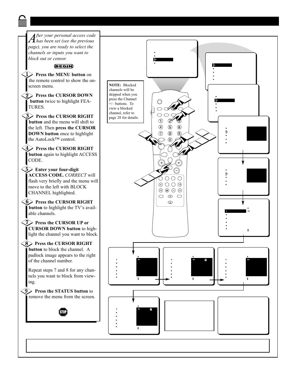 Locking, Hannels | Philips 27DV60S99 User Manual | Page 22 / 62