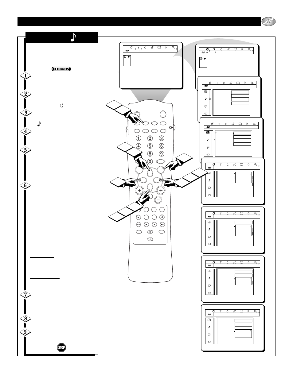 Dvd p, Perating the, Layer | Ersonal, References, Ound | Philips 27DV60S99 User Manual | Page 43 / 62