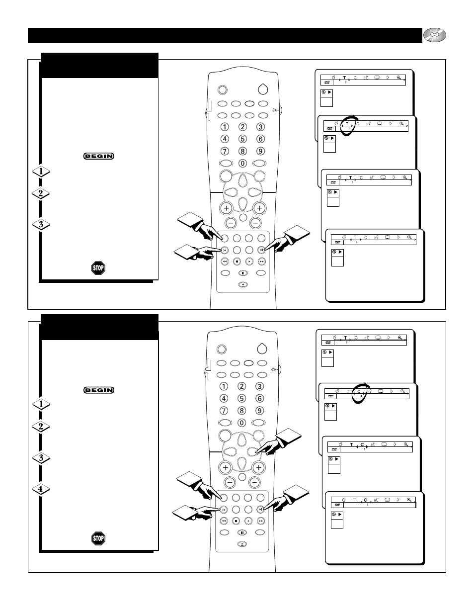 Dvd p, Perating the, Layer | Eneral, Eatures, Oving to another, Itle or, Rack, Hapter or, Ndex | Philips 27DV60S99 User Manual | Page 49 / 62