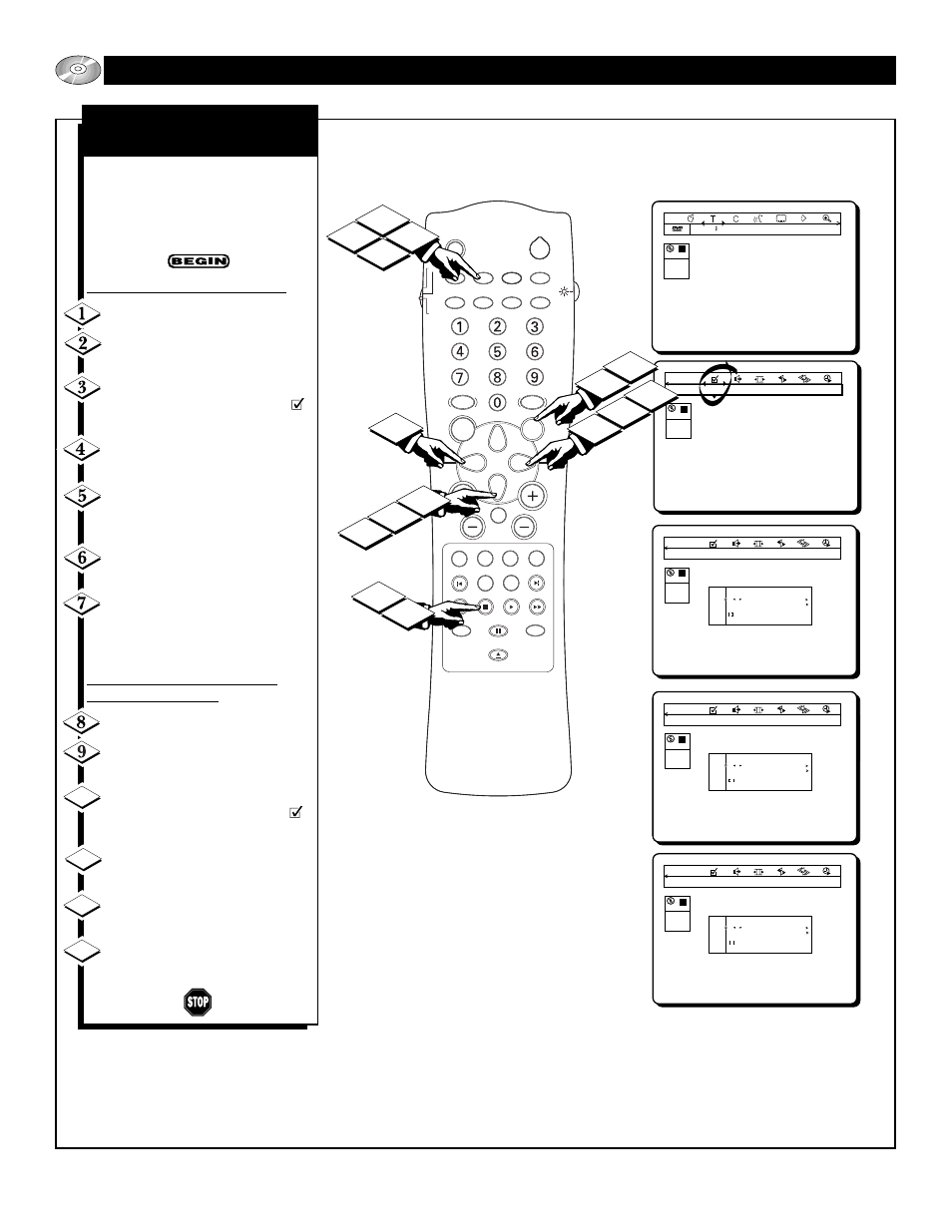 Dvd p, Perating the, Layer | Eneral, Eatures, Rasing a, Avorite, Rack, Election | Philips 27DV60S99 User Manual | Page 54 / 62