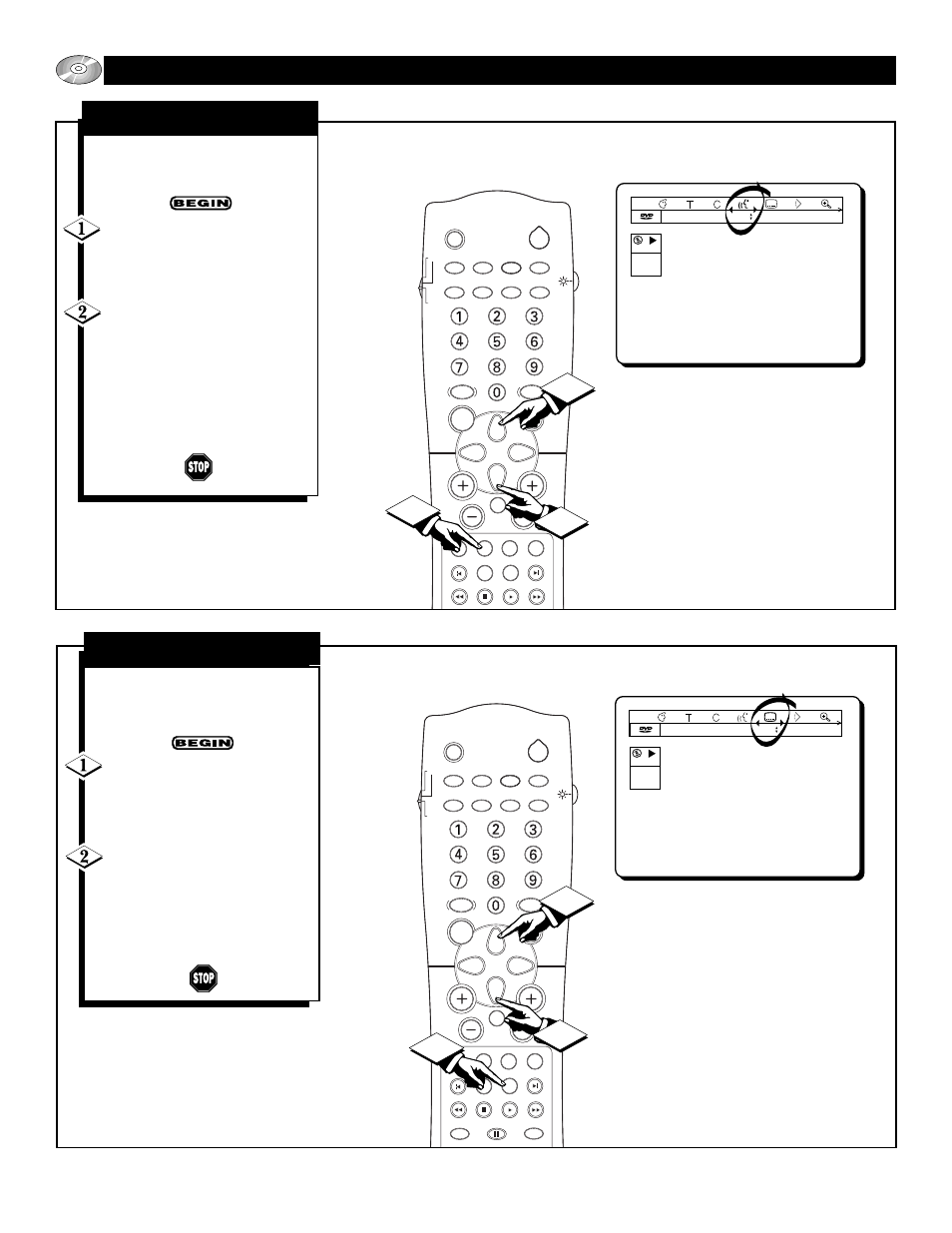 Dvd p, Perating the, Layer | Pecial, Eatures, Udio, Anguage, Ubtitles | Philips 27DV60S99 User Manual | Page 56 / 62