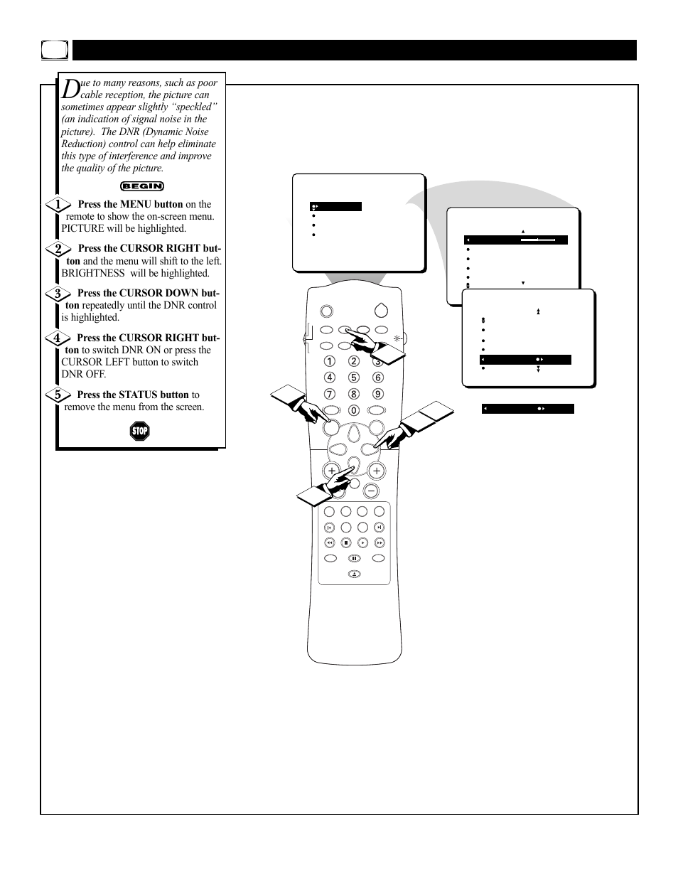 Urning, Ynamic, Oise | Eduction, Ontrol | Philips 27DV60S99 User Manual | Page 8 / 62