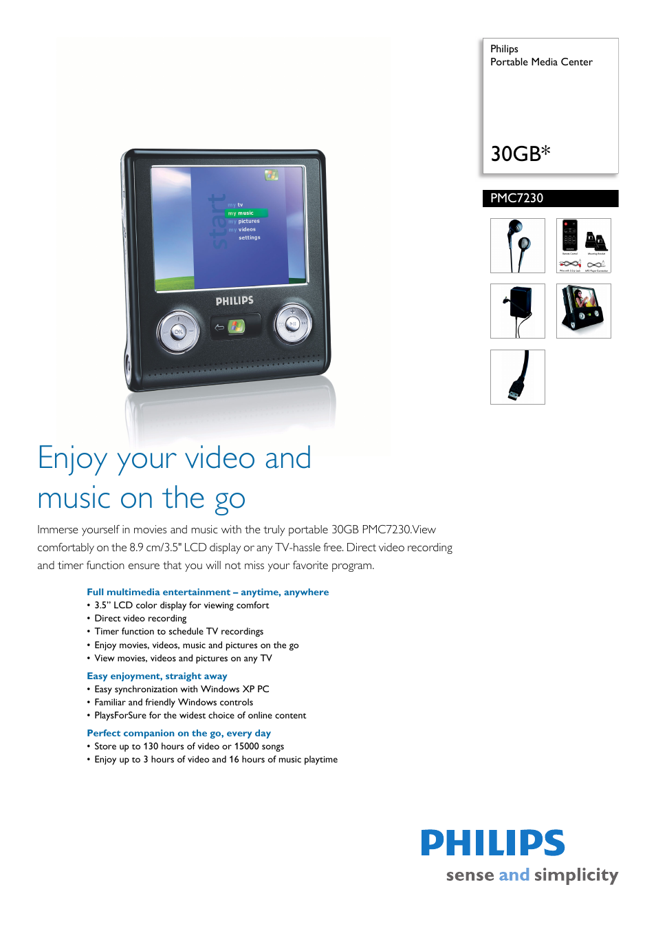 Philips PMC7230-17E User Manual | 3 pages